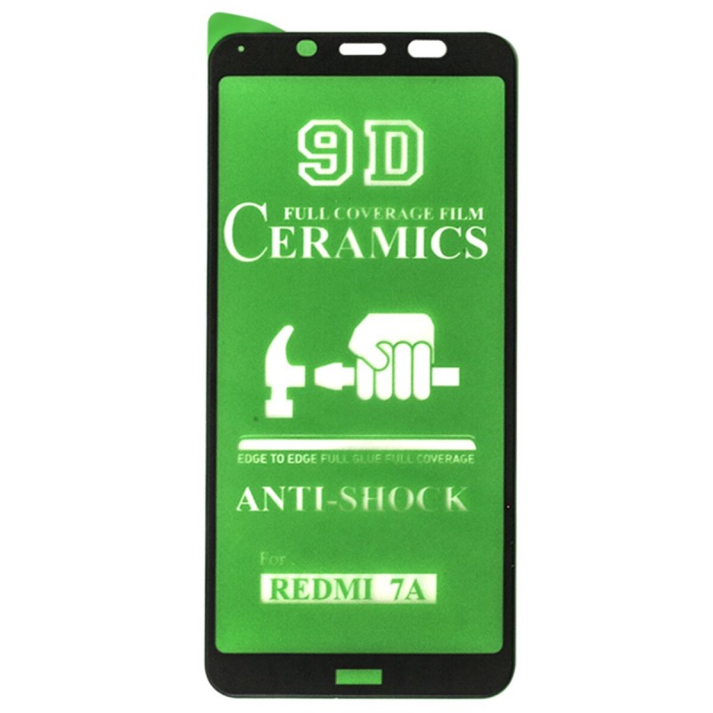 Захисне скло Ceramic glass Xiaomi Redmi 7A Black (тех. упаковка)