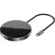 USB-Hub Baseus Circular Mirror Wireless Charger HUB (TYPE-C to USB 3.0*1+USB2.0*3/TYPE-C)Deep gray