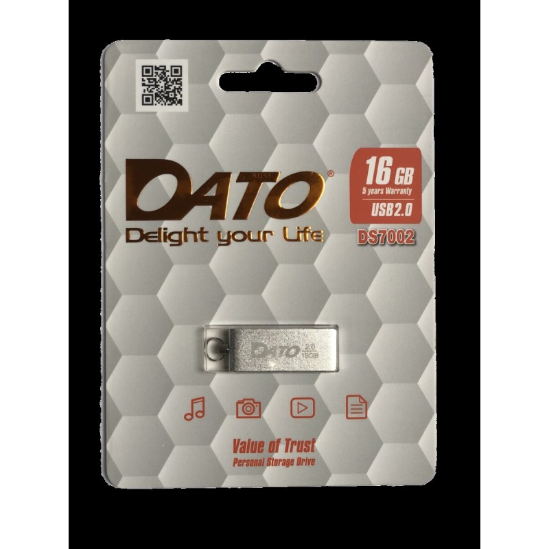 Flash DATO USB 2.0 DS7002 16Gb silver