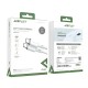Кабель ACEFAST C2-03 Type-C to Type-C 3A, 60W, 1.2m, silicone, zinc connectors, White