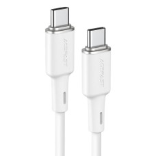 Кабель ACEFAST C2-03 Type-C to Type-C 3A, 60W, 1.2m, silicone, zinc connectors, White