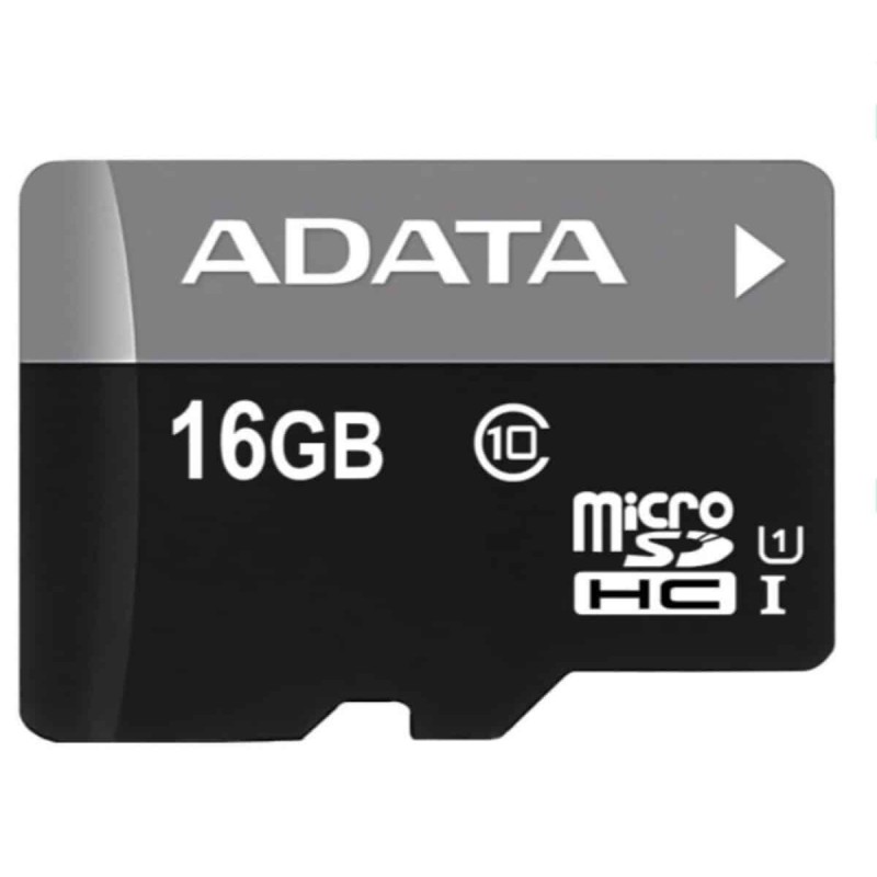 microSDHC (UHS-1) A-DATA Premier 16Gb Class 10 (R-80Mb/s) (adapter SD)