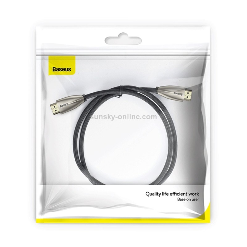 Кабель Baseus Horizontal 4KHDMI Male To 4KHDMI Male Adapter Cable 1m Black