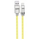Кабель HOCO U113 Solid 100W silicone charging data cable Type-C Gold