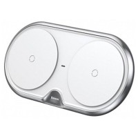 БЗП Baseus Dual Wireless Charger (EU) Silver