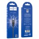 Кабель HOCO X50 USB to iP 2.4A, 1m, nylon, aluminum connectors, Black