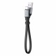 Кабель Baseus Simple HW Quick Charge Charging Data Cable USB For Type-C 40W 23cm Gray black