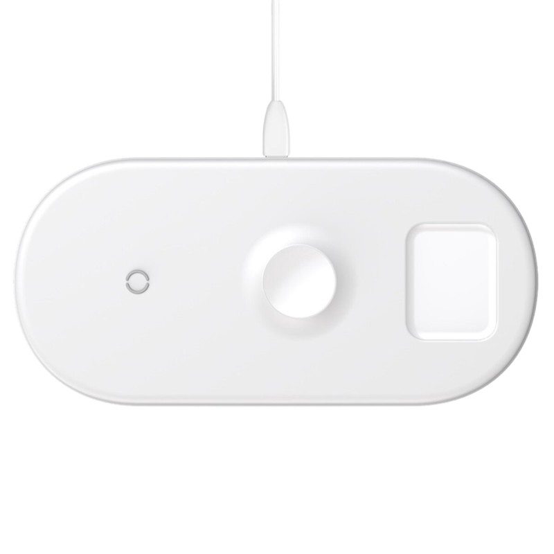 БЗП Baseus Smart 3in1 Wireless Charger For Phone+Watch+Pods 18W MAX White