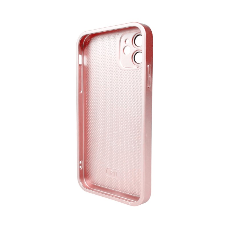 Чохол для смартфона AG Glass Matt Frame Color MagSafe Logo for Apple iPhone 11 Chanel Pink