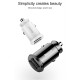 Автомобільний зарядний пристрій  Baseus Circular Plastic А+А 30W  White