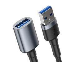 Кабель Baseus cafule Cable USB3.0 Male TO USB3.0 Female 2A 1m Dark gray