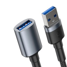 Кабель Baseus cafule Cable USB3.0 Male TO USB3.0 Female 2A 1m Dark gray