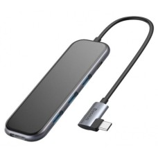 USB-Hub Baseus Multi-functional HUB (Type-C to 3xUSB3.0+HD4K+PD) Gray