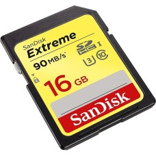 SDHC (UHS-1 U3) SanDisk Extreme 16Gb class 10 (90Mb/s, 600x)