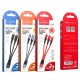 Кабель HOCO X47 USB to iP+Type-C+Micro 2.4A, 0.25m, nylon, aluminum connectors, Black