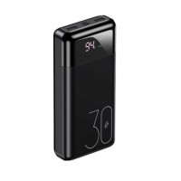 Зовнішній акумулятор Usams US-CD103  PB38 Dual QC3.0+PD Digital Power Bank 30000mAh Black