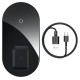 БЗП Baseus Simple 2in1 Wireless Charger Turbo Edition 24W with 12V Charger EU Qi Black