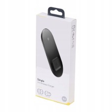 БЗП Baseus Simple 2in1 Wireless Charger Turbo Edition 24W with 12V Charger EU Qi Black