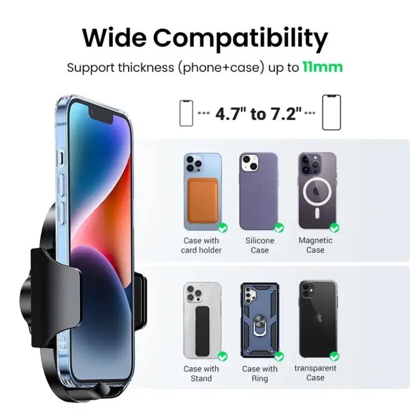 Автотримач для телефона UGREEN LP405 Waterfall-Shaped Suction Cup Phone Mount (UGR-20473)