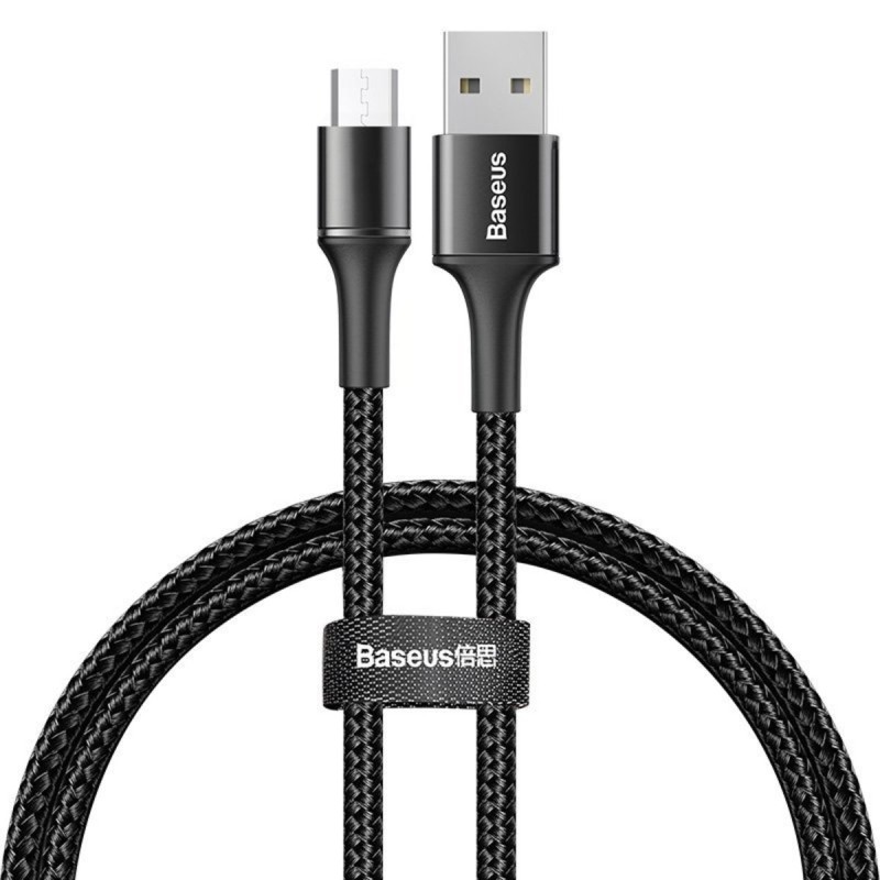 Кабель Baseus halo data cable USB For Micro 3A 1m Black