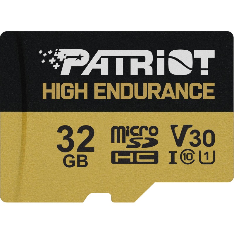microSDHC (UHS-1 U3) Patriot High Endurance 32Gb class 10 V30 (R-95MB/s)
