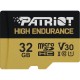 microSDHC (UHS-1 U3) Patriot High Endurance 32Gb class 10 V30 (R-95MB/s)