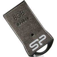 Flash SiliconPower USB 2.0 Touch T01 8Gb Black metal