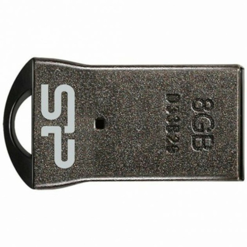 Flash SiliconPower USB 2.0 Touch T01 8Gb Black metal