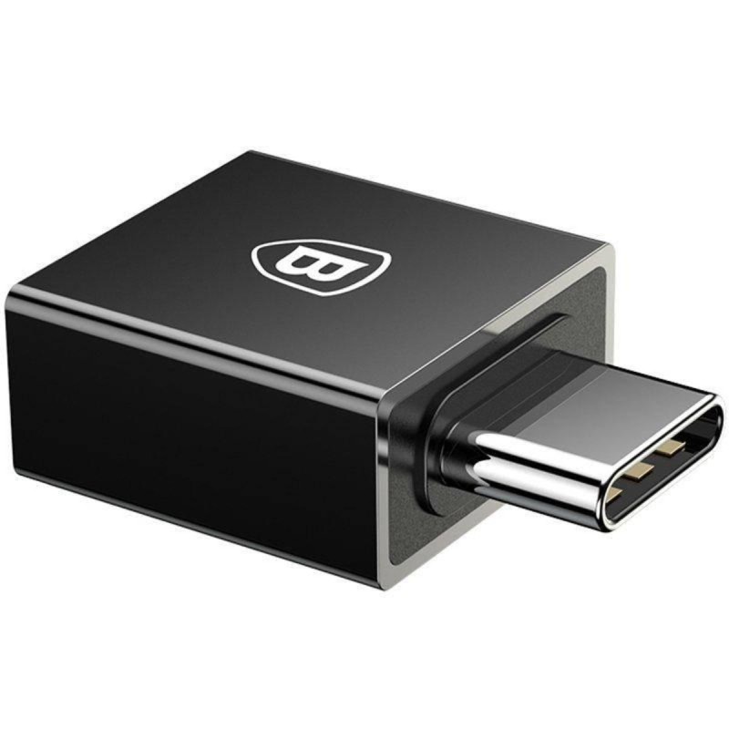 Адаптер Baseus Exquisite Type-C Male to USB Female Adapter Converter Black