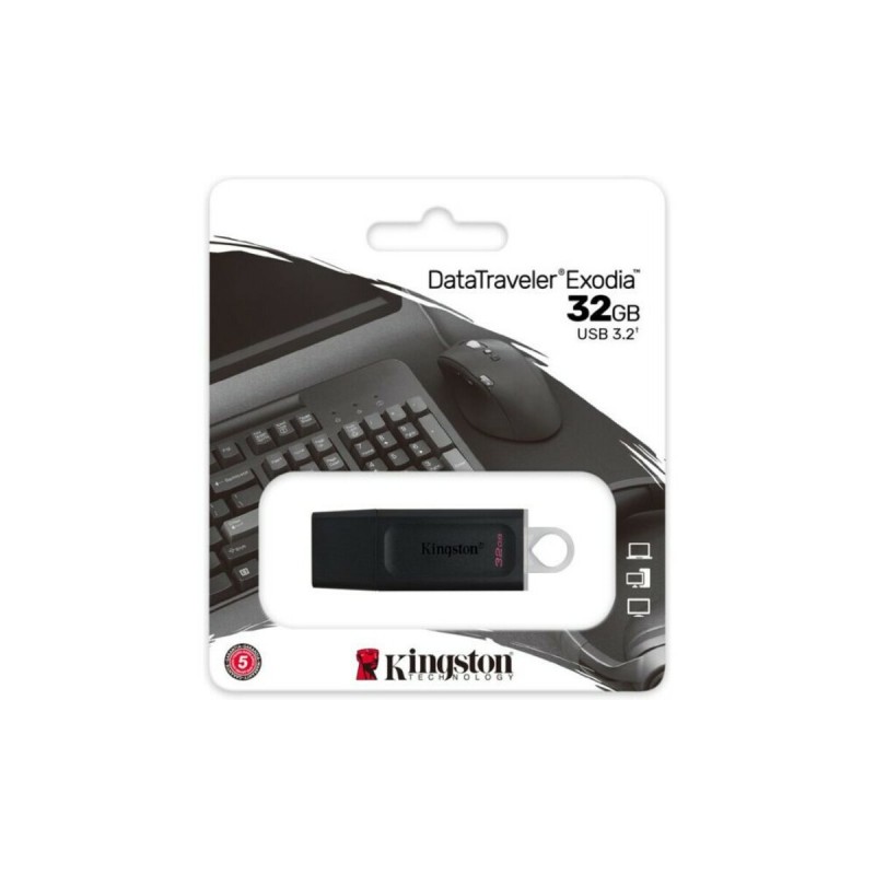 Flash Kingston USB 3.2 DT Exodia 32GB Black/White