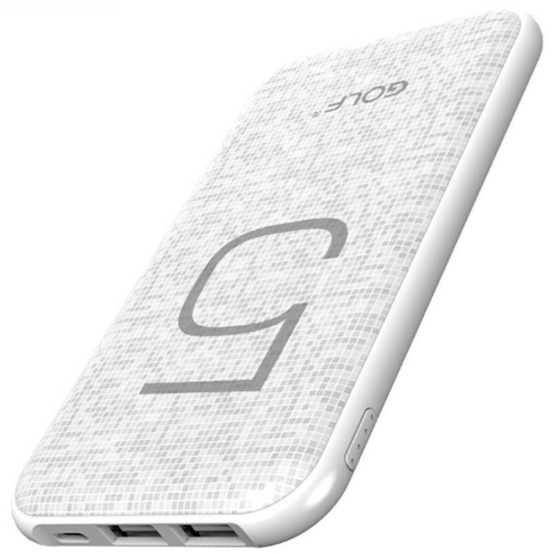 Зовнішній акумулятор GOLF G24 5000mAh White