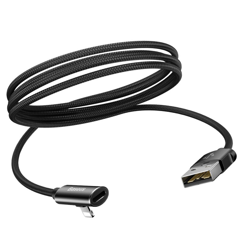 Кабель Baseus Rhythm Bent Connector Audio and Cable For iP 1.2m Black
