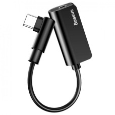 Кабель-перехiдник Baseus Type-C to C & 3.5mm jack L45 Black