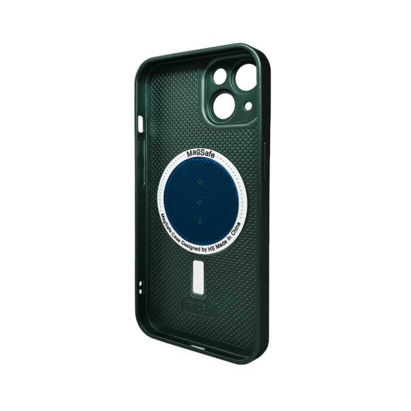 Чохол для смартфона AG Glass Matt Frame Color MagSafe Logo for Apple iPhone 15 Cangling Green