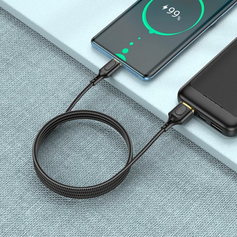 Кабель HOCO X95 Goldentop charging data cable Type-C Black