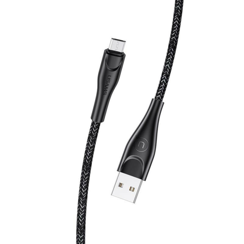 Кабель Usams US-SJ399 U41 Micro Braided Data and Charging Cable 3m Black