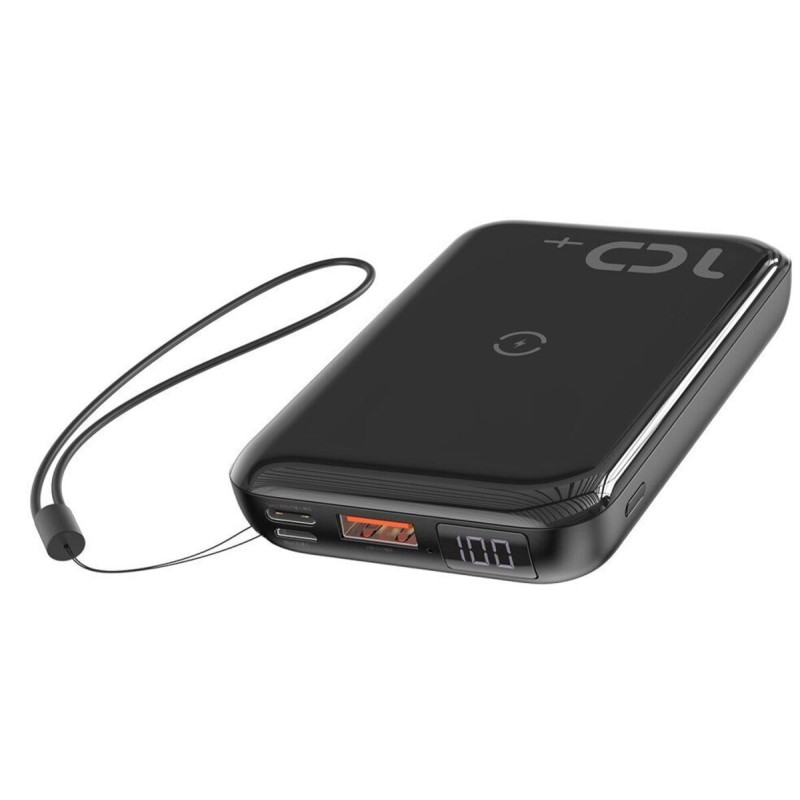 Зовнішній акумулятор Baseus Mini S 10W Wireless 10000 mAh Black