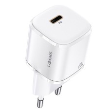 Мережевий зарядний пристрій Usams US-CC124 T36 20W Super Si PD Fast Charger(EU) White