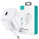 Мережевий зарядний пристрій Usams US-CC124 T36 20W Super Si PD Fast Charger(EU) White