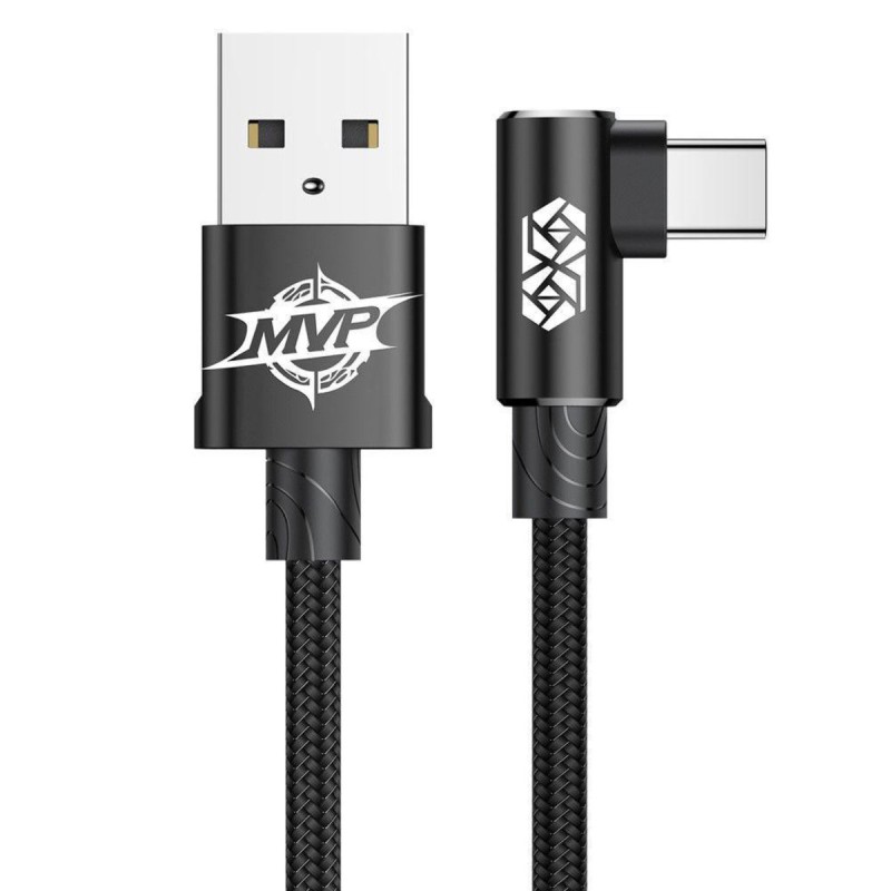 Кабель Baseus MVP Elbow Type Cable USB For Type-C 2A 1m Black