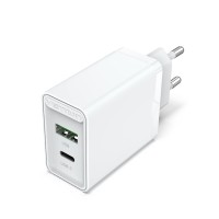 Зарядний пристрій Vention Two-Port USB(A+C) Wall Charger (18W/20W) EU-Plug White (FBBW0-EU)