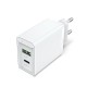 Зарядний пристрій Vention Two-Port USB(A+C) Wall Charger (18W/20W) EU-Plug White (FBBW0-EU)