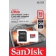 microSDHC (UHS-1) SanDisk Ultra 16Gb class 10 A1 (98Mb/s, 653x) (adapter SD)