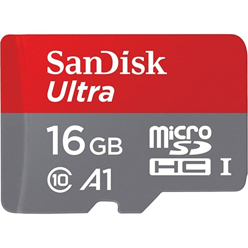 microSDHC (UHS-1) SanDisk Ultra 16Gb class 10 A1 (98Mb/s, 653x) (adapter SD)