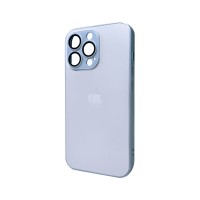 Чохол для смартфона AG Glass Matt Frame Color Logo for Apple iPhone 13 Pro Sierra Blue