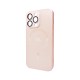 Чохол для смартфона AG Glass Matt Frame Color MagSafe Logo for Apple iPhone 13 Pro Chanel Pink
