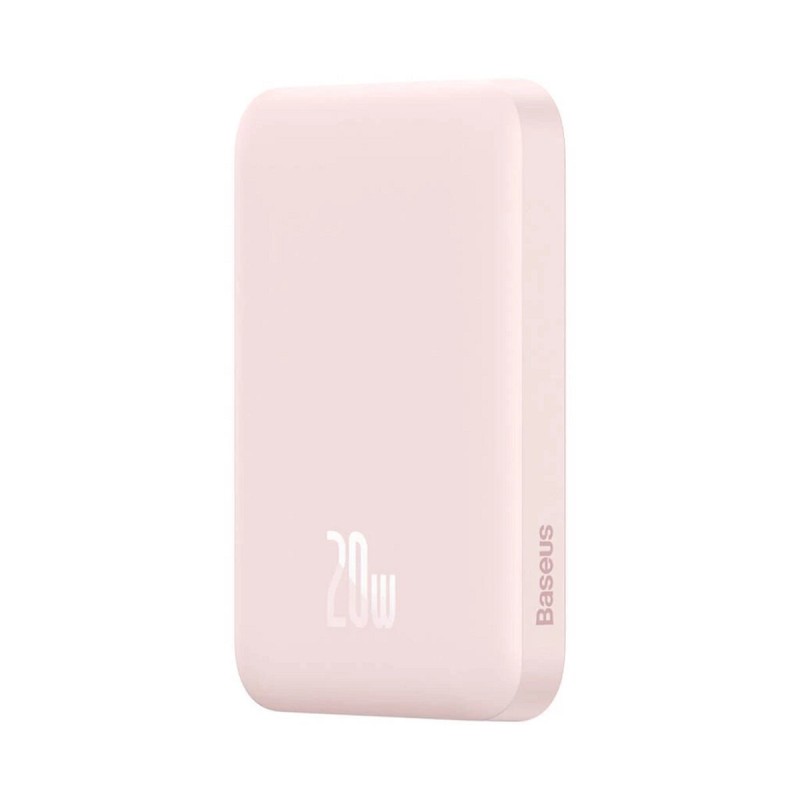 Зовнішній акумулятор Baseus Magnetic Wireless Charging Power bank 6000mAh 20W With Cable Pink