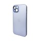 Чохол для смартфона AG Glass Matt Frame Color Logo for Apple iPhone 15 Sierra Blue