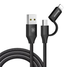 Кабель Baseus Yiven 2-in-1 Cable (Micro/Lightning) 1m Black