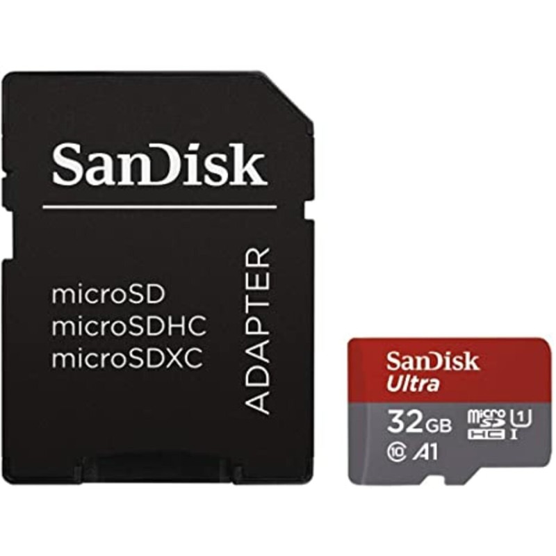 microSDHC (UHS-1) SanDisk Ultra 32Gb class 10 A1 (98Mb/s, 653x) (adapter SD) (SDSQUAR-032G-GN6IA)